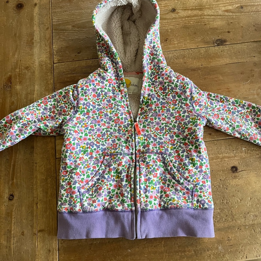 Mini Boden Shaggy lined hoodie